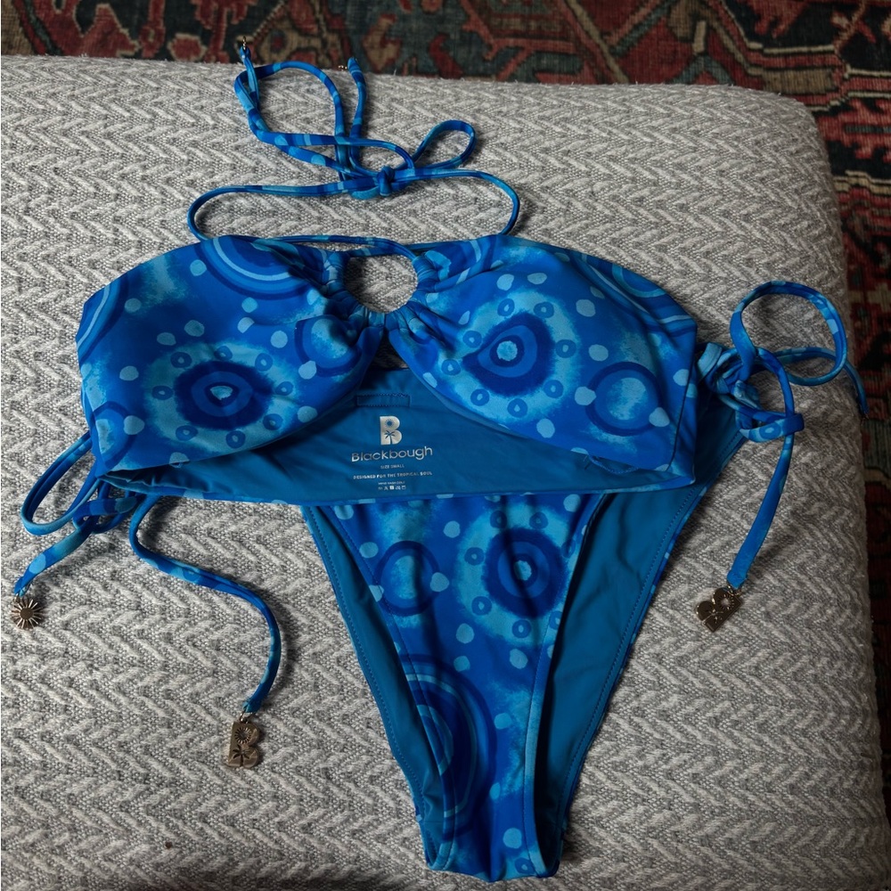 Blackbough Blue Patterned Bikini - image 1
